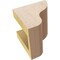 Ekena Millwork 4"W x 4"D x 4"H Wide Greensboro Rough Cedar Woodgrain TimberThane Corbel, Primed Tan CORUR04X04X04GRNRCPR - alternate 3